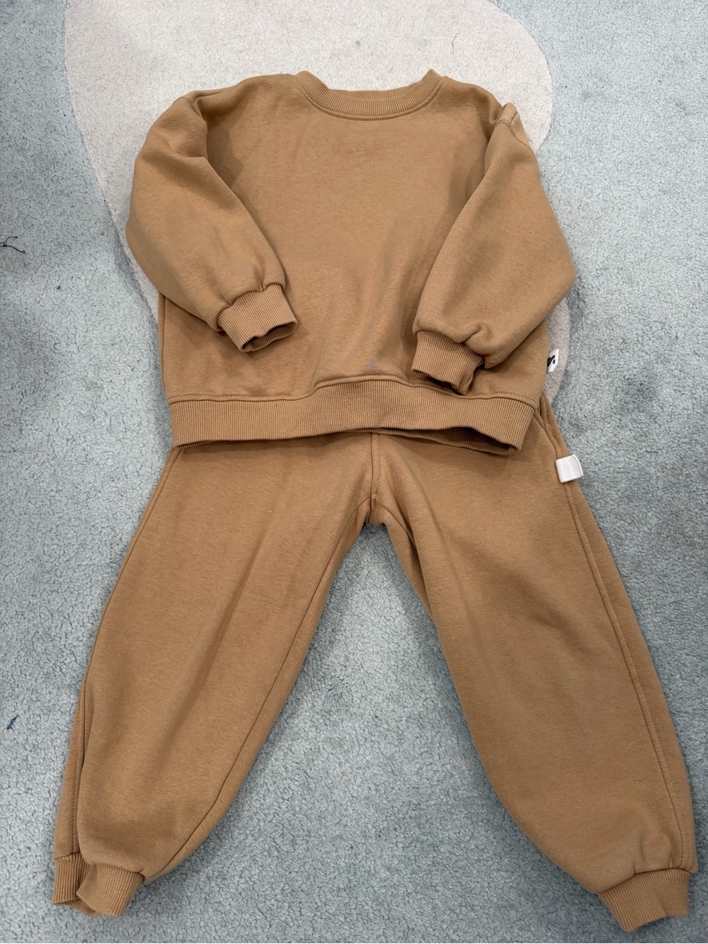 Zara Toddler 5T Tan Sweatshirt & Jogger Set